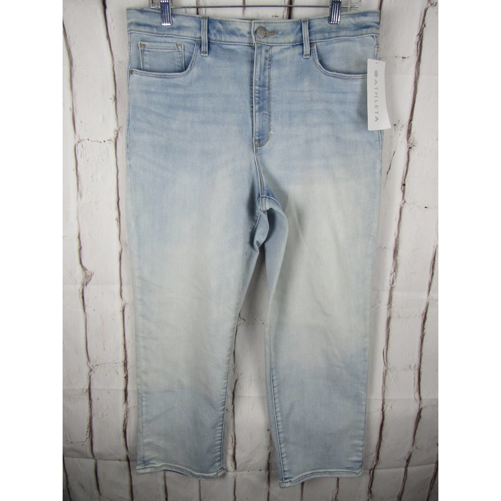 Athleta Light Wash Straight Leg Jeans